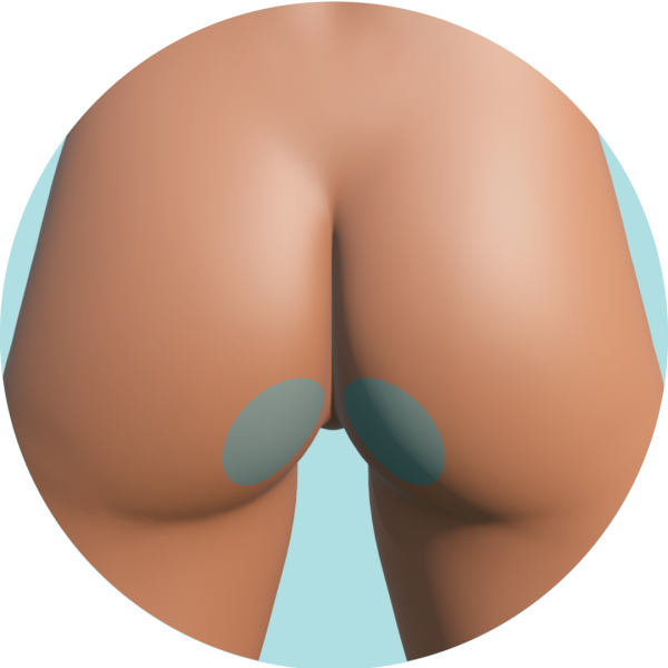 Inferior de Glúteos